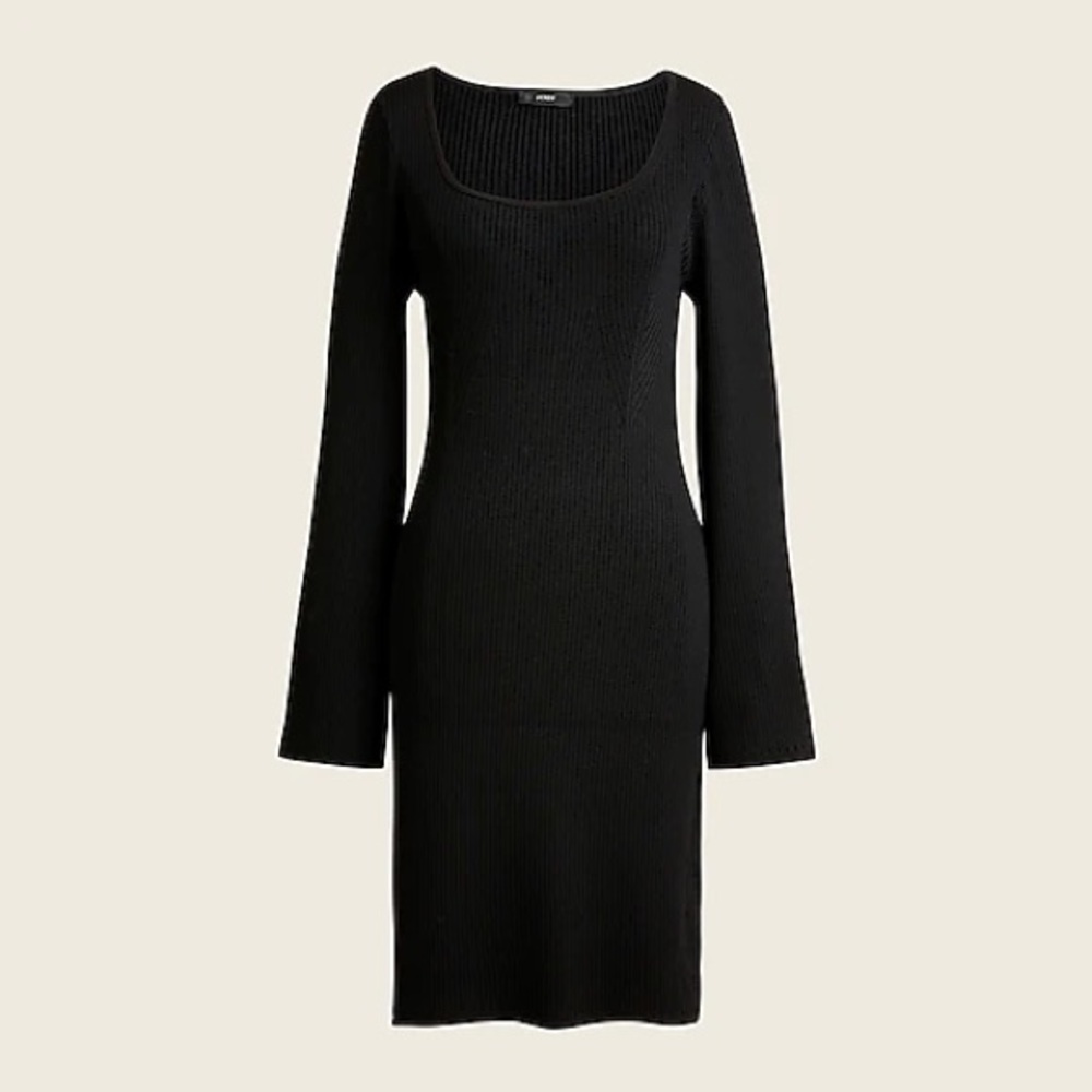 J Crew Ribbed squareneck sweater-dress Item BC495